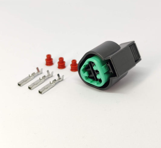 Wtyczka czujnika wału Mitsubishi EVO 4G63 3-pin / Crankshaft sensor connector Mitsubishi EVO 4G63 3-pin